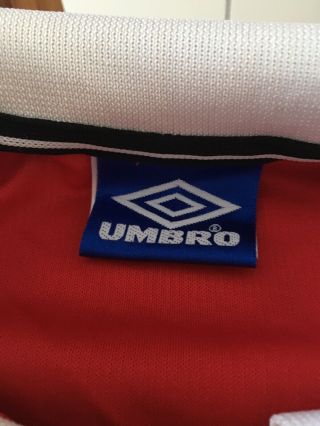 Vintage Man Utd Shirt 1994 - 95 Mens Large 3