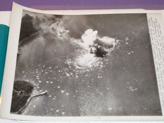 Wwii Ap Wire Photo U.  S.  Planes Bomb Japan Transports Marinduque Island Dsp 838