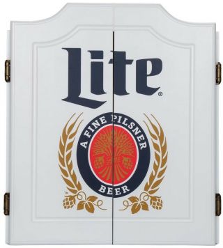 Trademark 24 In.  Vintage Miller Lite Dartboard Set