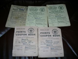 Great Britain Wwii 2 Ration Books