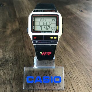 Rare Vintage 1986 Casio Sdb - 300w Lap Memory Watch W/ Band Japan Mod 503