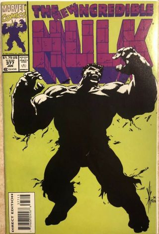 The Incredible Hulk 377 Rare 3rd Printing.  1st Appearance Of Professor Hulk