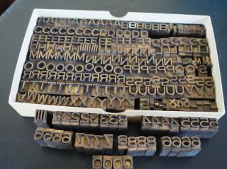 Vintage Brass Letterpress Type,  Bookbinding,  Hotfoil,  Craft Projects & More (5)