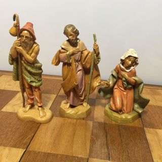 Vintage DEPOSE ITALY 12 Piece NATIVITY SET Jesus Mary Joseph More 91 92 83 4