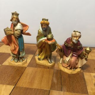 Vintage DEPOSE ITALY 12 Piece NATIVITY SET Jesus Mary Joseph More 91 92 83 6