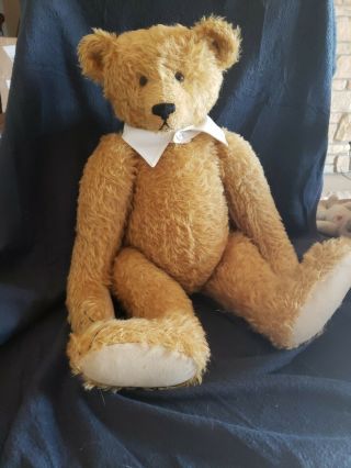 Ooak Teddy Bear Artist Antiqued Mohair 22 " Teddy Bear