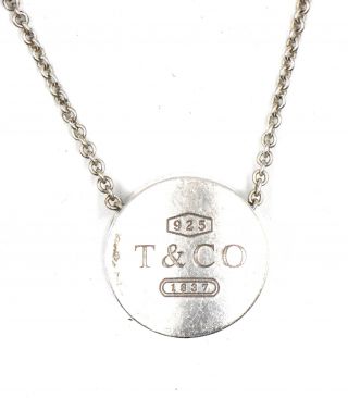 Designer Tiffany & Co Slide Pendant Chain Necklace Sterling Silver Signed C2005