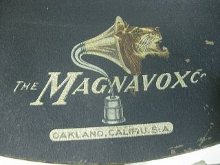 Antique Magnavox Oakland,  Calif.  Metal Radio Phonograph Horn Speaker 1920s Vtg A