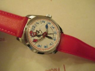 Disney Vintage Dr.  Suess Bradley Mechanical Windup Wristwatch Rare Wind Up Watch