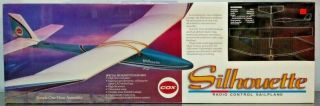 Cox Silhouette Rc Sailplane 7024 55 " Wingspan - Vintage Model From 80s