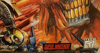 Ultra Rare/Vintage 1991 Doom Troopers Poster Nintendo (Sega Genesis) NR 5