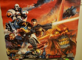Ultra Rare/Vintage 1991 Doom Troopers Poster Nintendo (Sega Genesis) NR 7