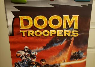 Ultra Rare/Vintage 1991 Doom Troopers Poster Nintendo (Sega Genesis) NR 8