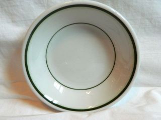 20 Vintage Shenango Restaurant Fruit Bowl Green Stripe 3