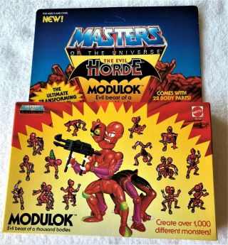 Motu Modulok Masters Of The Universe Vintage 1985 Moc/mib,  Unpunched