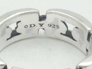 vintage david yurman men`s sterling silver chairman cable ring size 11 8
