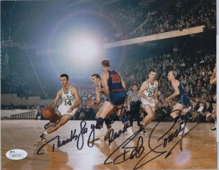Bob Cousy Signed Vintage 8x10 Pic Autographed Jsa Autographed Boston Celtics Jsa