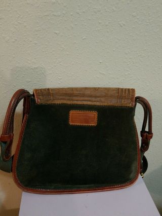Authentic Loewe Vintage Suede Leather Tassel Shoulder Bag 798