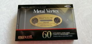 Maxell Metal Vertex 60.  Vintage Audio Cassette Blank Tape.