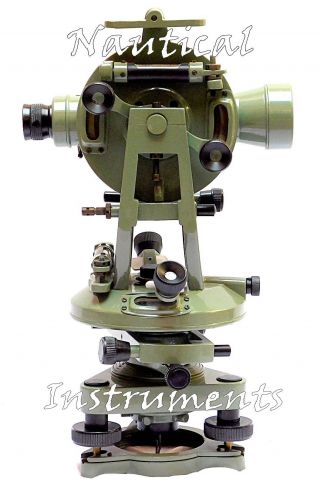 15 " Brass Theodolite - Transit Surveyors Alidade Vintage Surveying Instrument