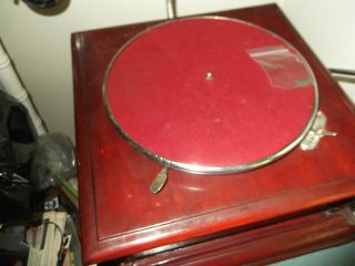 His Masters Voice VTG Phonograph Gramophone with Record & Extra Needles, 3