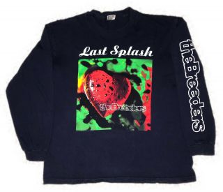 Vintage Vtg 90s The Breeders Last Splash Long Sleeve Black Tour T - Shirt Size L