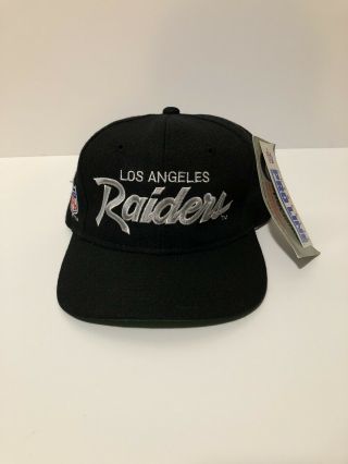 Vintage Sports Specialties Los Angeles Raiders Script Snapback Hat Wool Nwa Rare