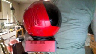 Vintage JVC Videosphere TV Atomic Red Retro Space Helmet Parts And Restoration 2