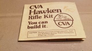 RARE CVA HAWKEN Rifle Kit/ Connecticut Valley Arms Inc/50Cal/LOOK 8