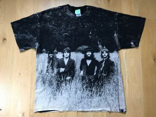 The Beatles All Over Print Shirt 2005 Size Xl Apple Corps Field Rare