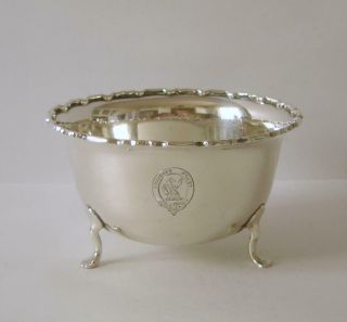 An Antique Sterling Silver Sugar Bowl Birmingham 1913