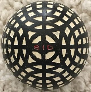 Rare Sid Ball Pattern Golf Ball C1915