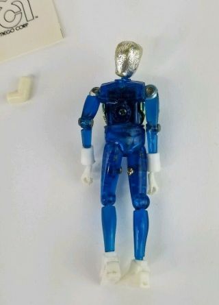 MICRONAUTS WARP RACER BLUE FIGURE MOTORIZED VEHICLE 1976 MEGO CORP VINTAGE TOY 4