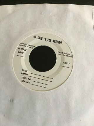 Mudhoney Sonic Infusion White Label Rare Test Pressing Sub Pop 7” Punk Grunge 2