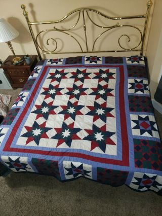 Vintage Hand Stitched - Hand Made Quilt King Size