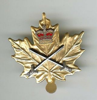 Obsolete Modern Canadian Forces Cadet Instructor Cadre Land Cap Badge