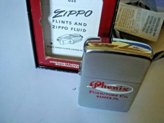 ZIPPO EXTRA RARE,  BLUE BOX/STRIPS.  PAT 695 C1940 - /50 MIB,  NOS 7