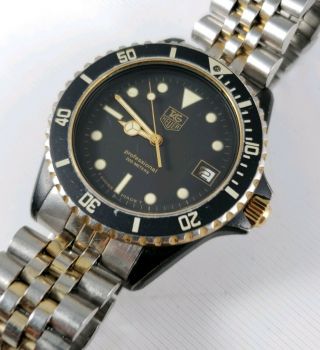 Vintage Mens Tag Heuer Professional 200m Sub Diver 980.  029 Quartz Watch - Repair 2