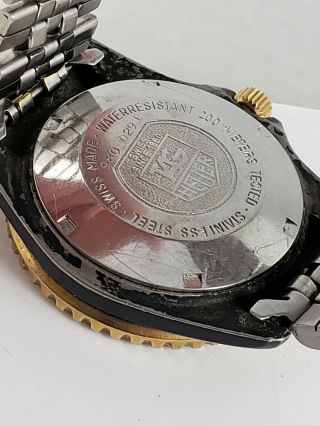 Vintage Mens Tag Heuer Professional 200m Sub Diver 980.  029 Quartz Watch - Repair 6