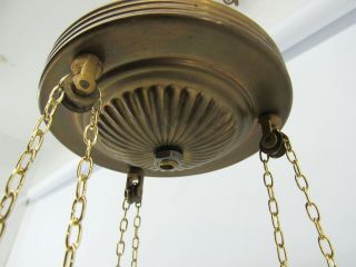 Vintage Pierced Brass Moroccan Jeweled Pendant Candle Lantern Tent Lamp 6
