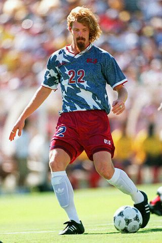 USA football shirt/ soccer jersey World Cup 1994 (Away) denim design.  VERY RARE. 2