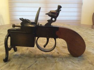 Vintage Dunhill Tinder Pistol Shaped Table Lighter