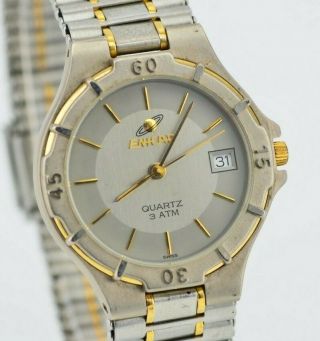 Vintage Enicar Analog Date Swiss Made Quartz Watch 955 - 380 F082/51.  3