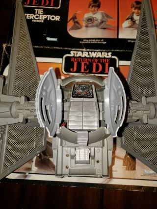 Star Wars Vintage 1983 Tie Interceptor Vehicle Return of the Jedi Kenner W/Box 4