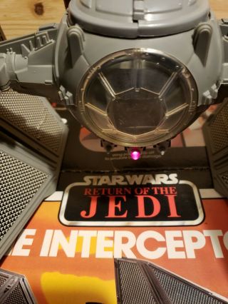 Star Wars Vintage 1983 Tie Interceptor Vehicle Return of the Jedi Kenner W/Box 6