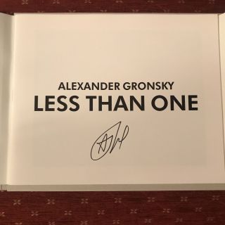Alexander Gronsky Less Than One Signed In Slipcase / Rare Photo Book Photography
