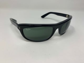 Vtg B&l Ray Ban L2870 Uwao G15 Crystal Black Ebony Balorama Wrap Sunglasses B897