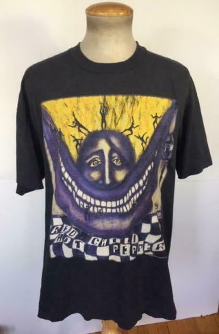 VINTAGE 90 ' S THE RED HOT CHILLI PEPPERS CONCERT TOUR T SHIRT XL 1994 NR 2