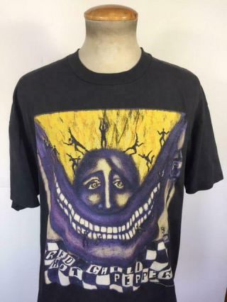 VINTAGE 90 ' S THE RED HOT CHILLI PEPPERS CONCERT TOUR T SHIRT XL 1994 NR 3