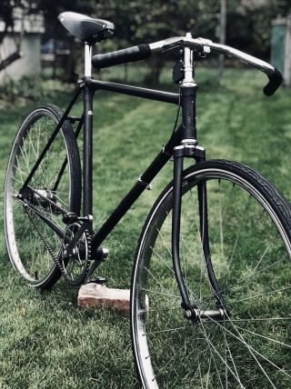 Robin Hood Bicycle 3 Speed Vintage All Black Coaster Brakes Brooks Saddle